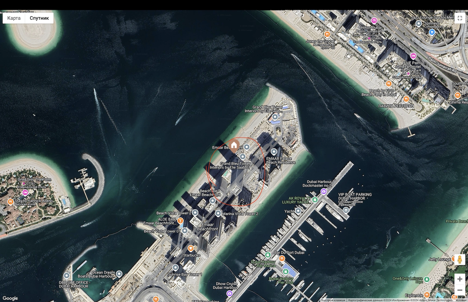 Апартаменты мошенников Алексея Корнеева и Арсена Акопяна в элитном Grand Bleu Tower by Elie Saab в Дубае за 2 млн долларов